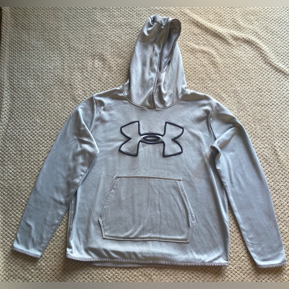 Under Armour Men’s Gray Hoodie with Logo
